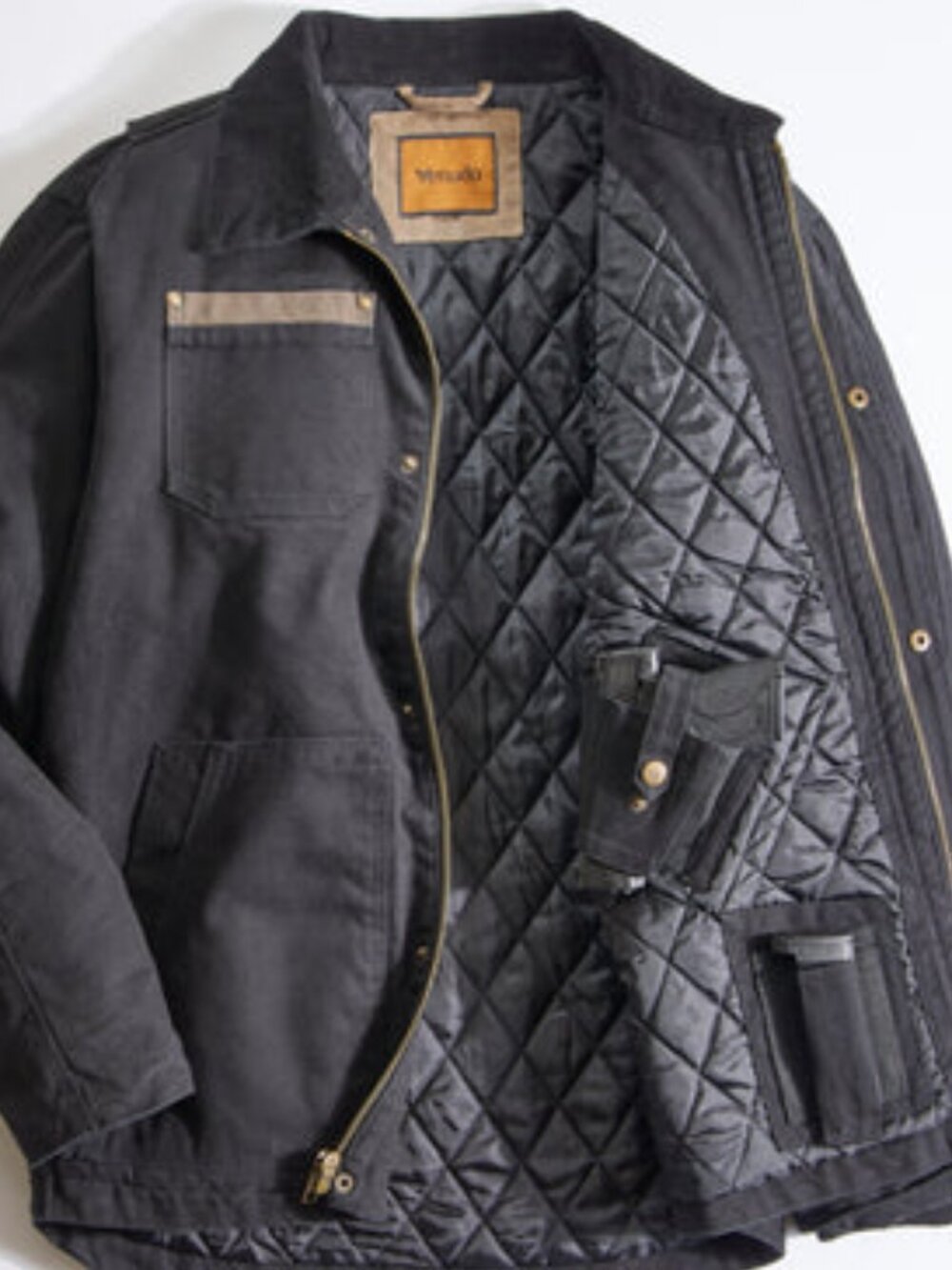 Canvas Concealed Carry Jacket - Black | XL